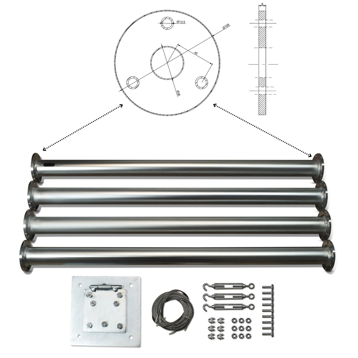 Set 1500W 24V Windsafe Korumalı Rüzgar Türbini + Wind Pro Şarj Kontrol Cihazı iSTA-BREEZE