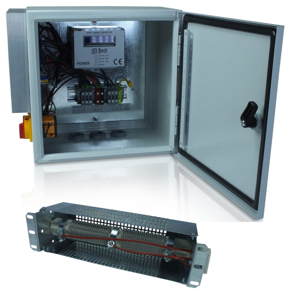 Set 1500W 24V Windsafe Korumalı Rüzgar Türbini + Wind Pro Şarj Kontrol Cihazı iSTA-BREEZE
