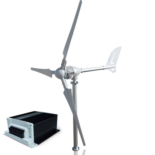 Set İ-700 W 12V/24V/48V Rüzgar Türbini + Hibrit Şarj Kontrol Cihazı