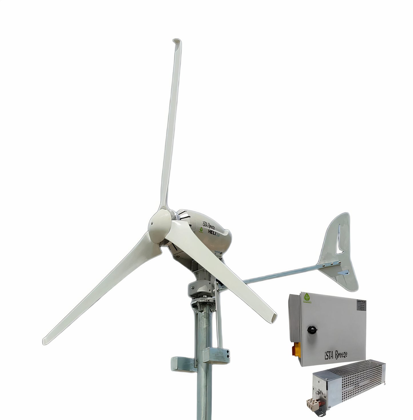Set Heli 2kw 48v Rüzgar Türbini + Wind Pro Şarj Kontrol Cihazı iSTA-BREEZE