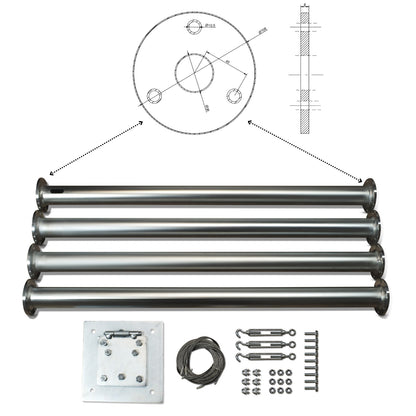 Set İ-700 W 12V/24V/48V Rüzgar Türbini + Hibrit Şarj Kontrol Cihazı
