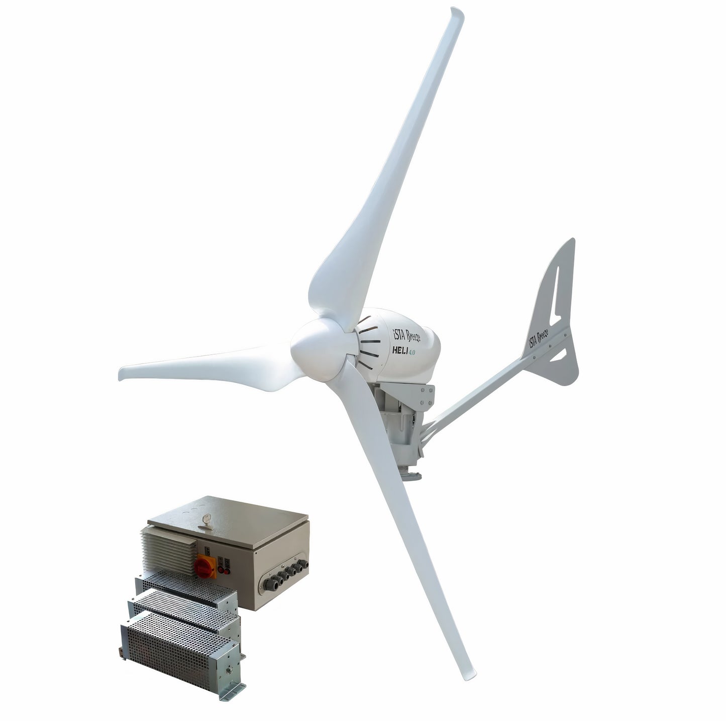Set Heli 4.0 kw 48V Rüzgar Türbini + 4KW 48V Şarj Kontrol İSTA-BREEZE
